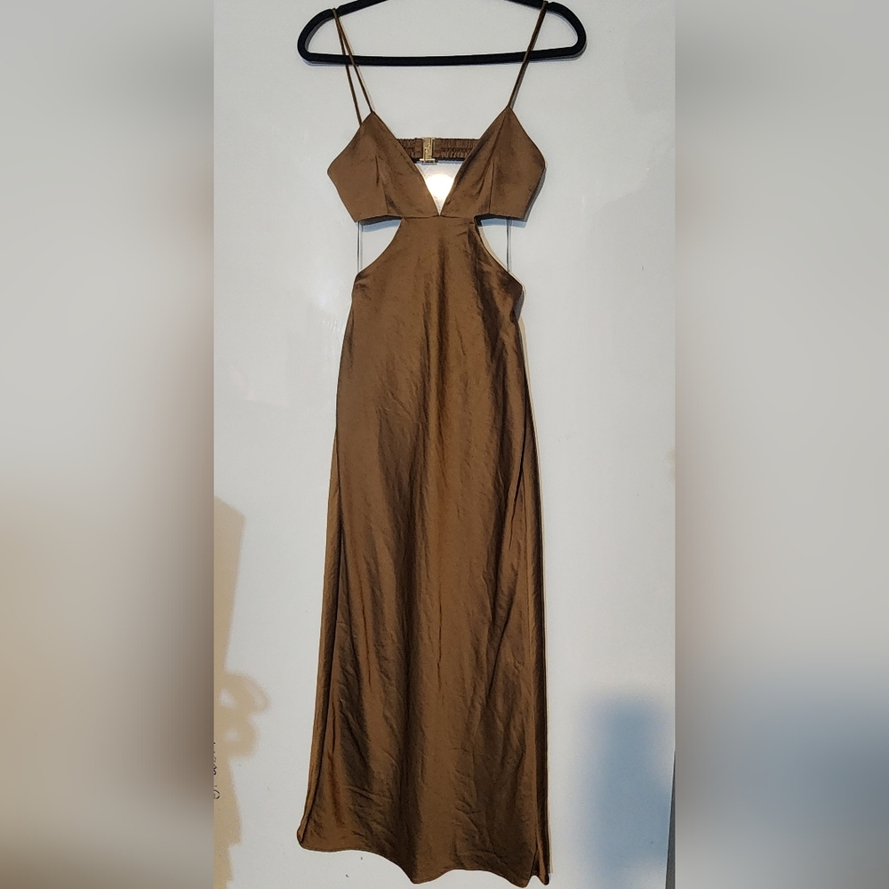 014 SIGNIFICANT OTHER JACY DRESS - DARK GOLD SMALL ✨️ - Picture 3 of 13